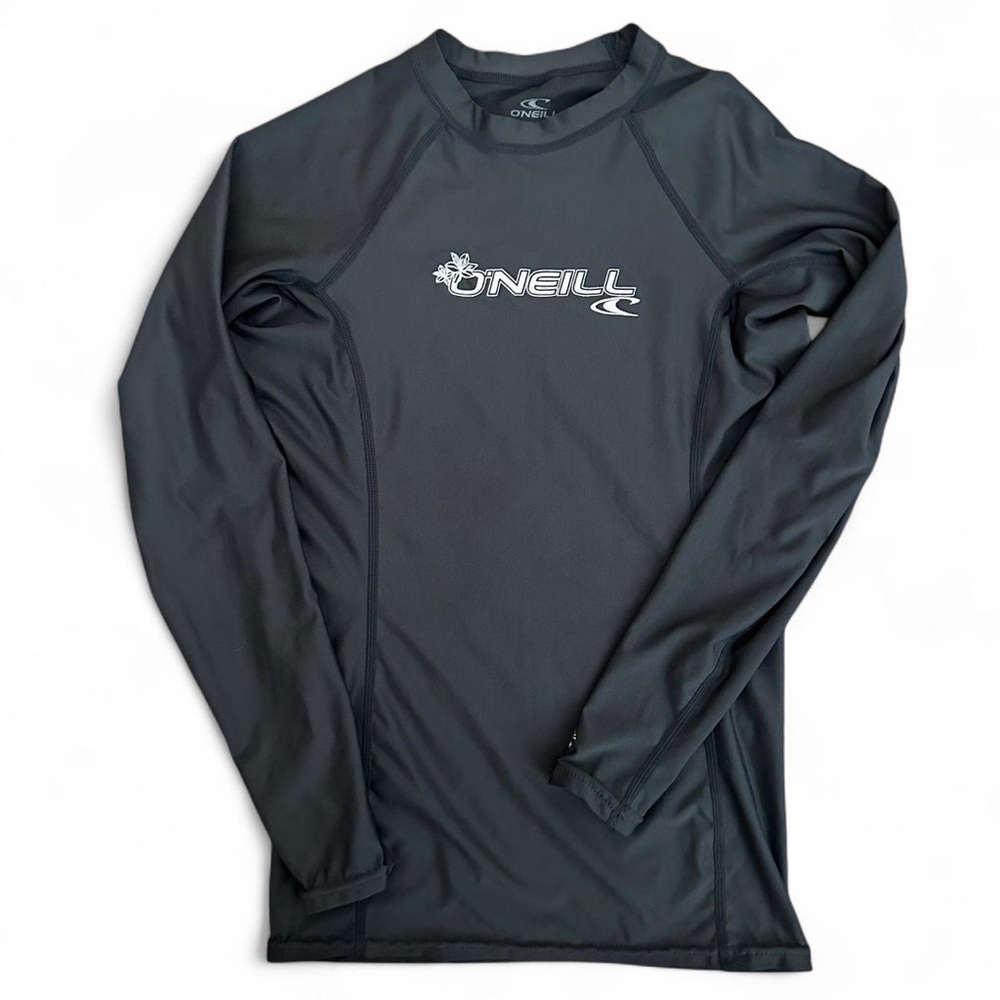 O'Neill Black Rash Guard Long Sleeve Swim Shirt